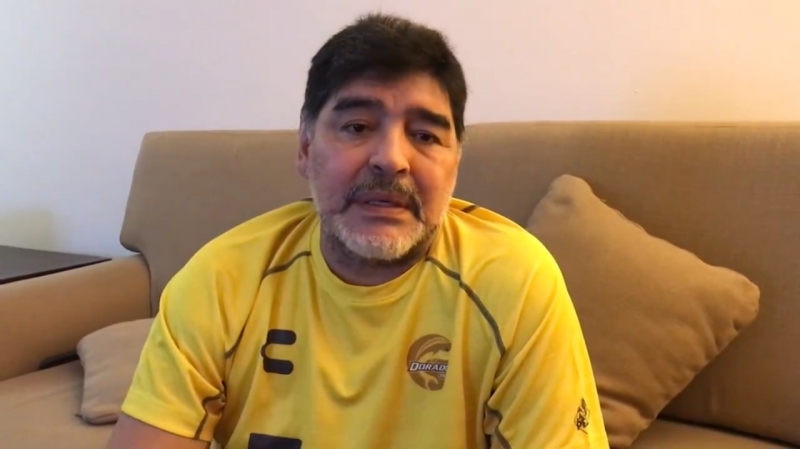 Maradona pide ayuda para los damnificados de Sinaloa