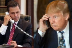 La conversacion de EPN y Trump. Trump denigra y da ordenes al presidente de México