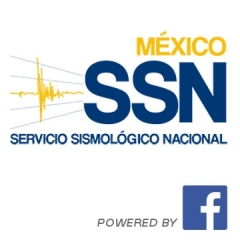 La pagina del Servicio Sismologico Nacional SSN de la UNAM esta conectada a Facebook. 
