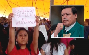 El jerarca de la iglecia catolica en Mexico encubrio a cientos de Sacerdotes violadores de niños.